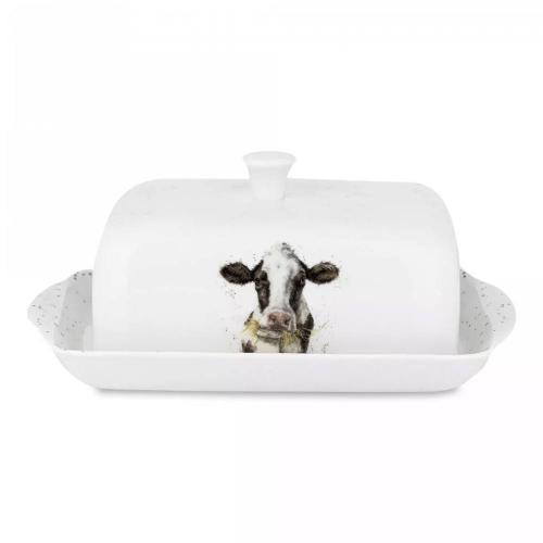 Маслёнка 18,2х10 см Royal Worcester Забавная фауна Буренка белая