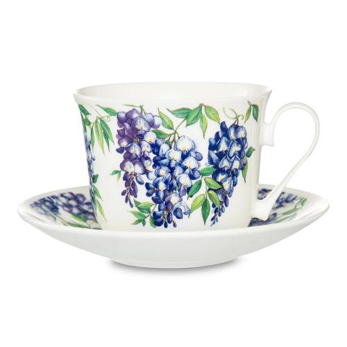 Чайная пара 450 мл Roy Kirkham Floral белая