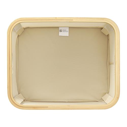 Корзина для белья 40х33 см 20 л Smart Solutions Neat Low бежевая