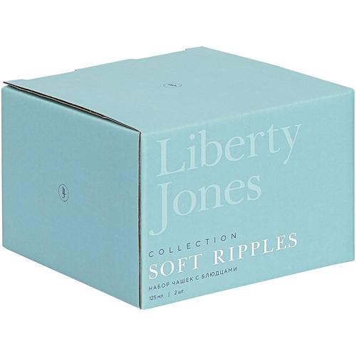 Набор кофейных пар Liberty Jones Soft Ripples белый 4 пр