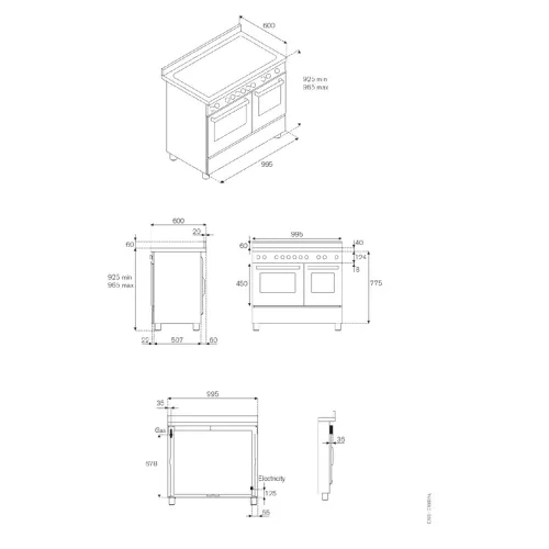 Варочный центр 99,5х60 см Bertazzoni Master MAS105I2ENET черный