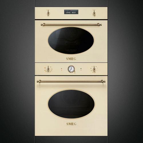 Многофункциональный духовой шкаф 60 см Smeg Coloniale SFP805PO кремовый