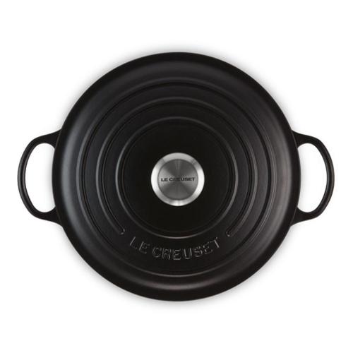 Кастрюля чугунная 24 см 5,3 л Le Creuset Signature матовая черная