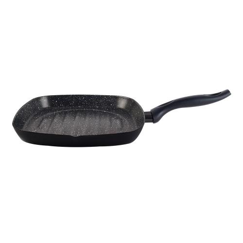 Сковорода-гриль 1,8 л 28х28 см Vitrinor Piedra черная