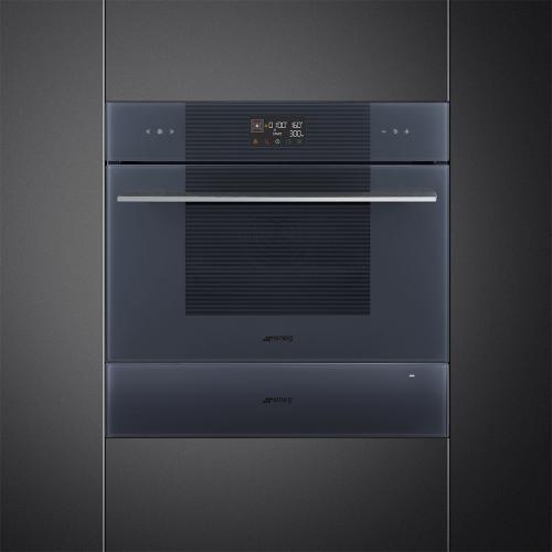 Шкаф для подогрева посуды 59,7х13,5 см Smeg Linea CPRT115G серый