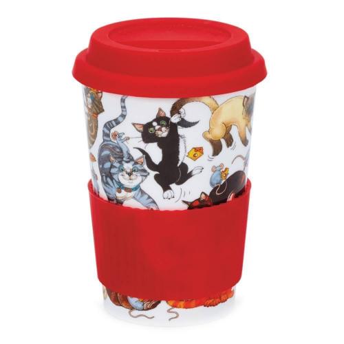 Термокружка Кошачьи игры 440 мл Dunoon Travel Mug Comical Animals
