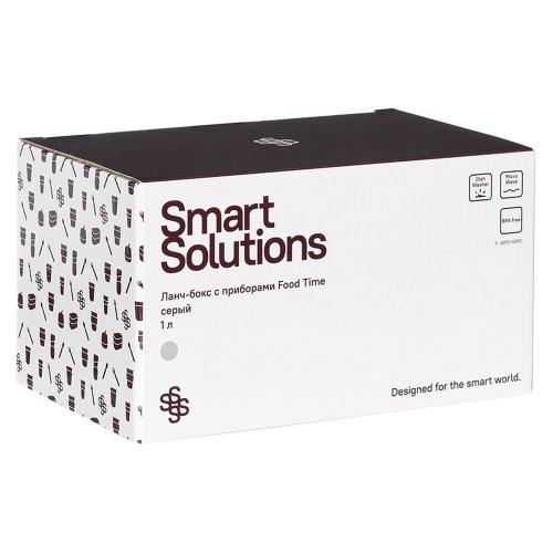 Ланч-бокс 18,5х10 см 1 л Smart Solutions Food Time серый