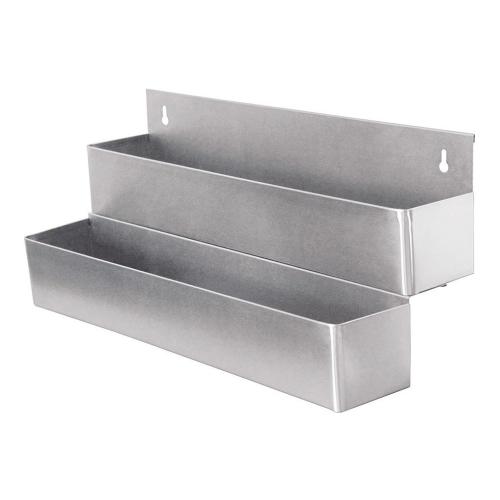Подставка барная на 16 бутылок, 2 яруса, 81*21*25 см, нержавейка, P.L. - BarWare (min 1 шт)