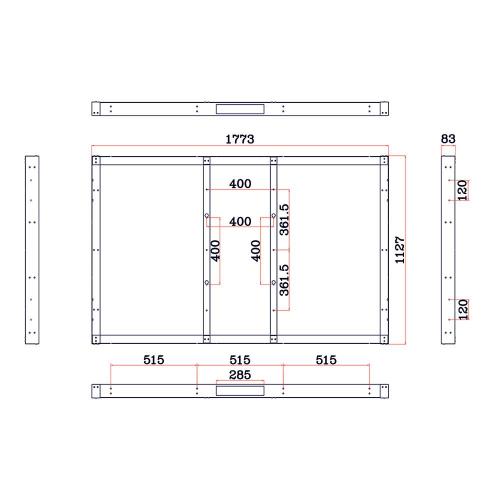 Встраиваемый телевизор 75" Avel AVS755SM Magic Mirror зеркальный