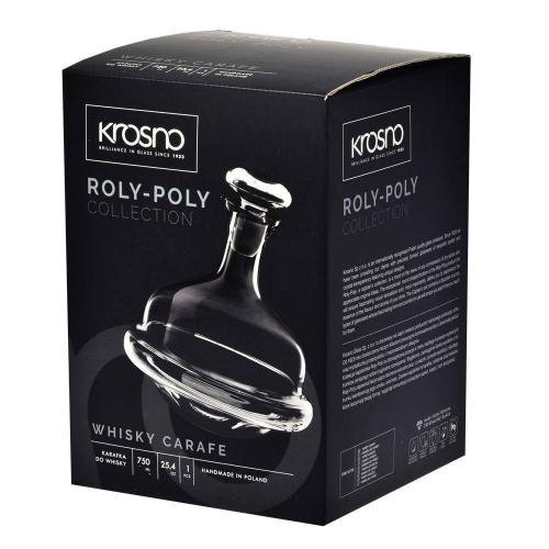 Графин для виски 750 мл Krosno Roly-Poly