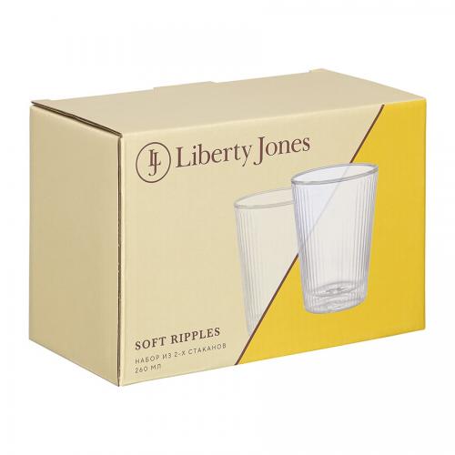 Набор стаканов Liberty Jones Soft Ripples прозрачный 2 пр