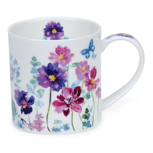 Кружка 350 мл Dunoon Orkney Floral Shimmer розовая