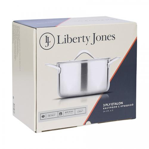 Кастрюля 6 л Liberty Jones 3Ply Etalon стальная