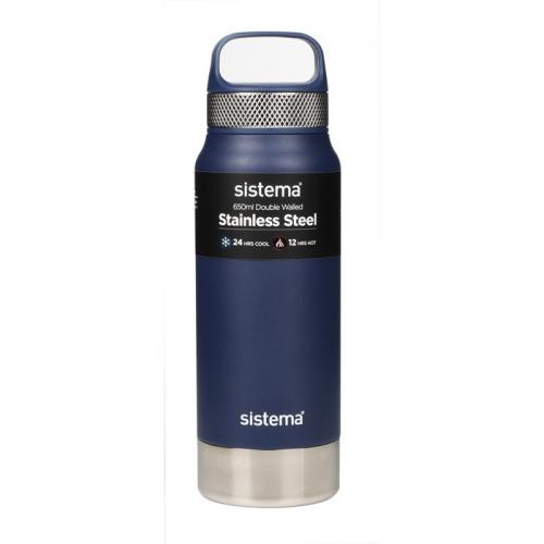 Термос 0,65 л Sistema Hydrate синий