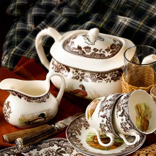 Сахарница 450 мл Spode Woodland белая