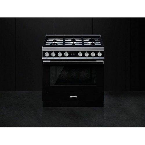 Варочный центр 90 см Smeg Portofino CPF9GPBL черный