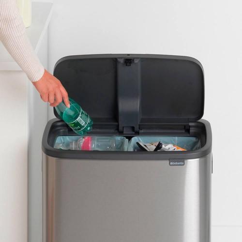 Мусорный бак 2x30 л Brabantia Bo Touch Bin стальной