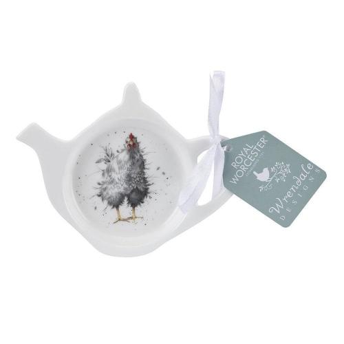 Подставка для чайного пакетика Любопытная курица 13 см Royal Worcester Забавная фауна