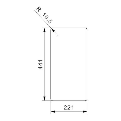 Кухонная мойка 22 см Reginox Elite Texas L 18x40 Matt OKG матовая нержавеющая сталь