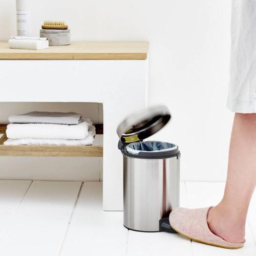 Мусорный бак с педалью 3 л Brabantia NewIcon стальной