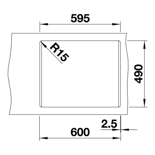 Кухонная мойка 61,5 см Blanco Pleon 6 черная