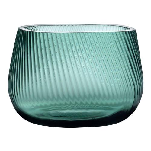 Ваза 20х18 см Nude Glass Opti зеленая
