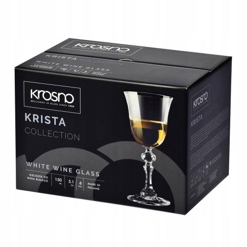 Набор бокалов для белого вина 150 мл Krosno Krista 6 пр