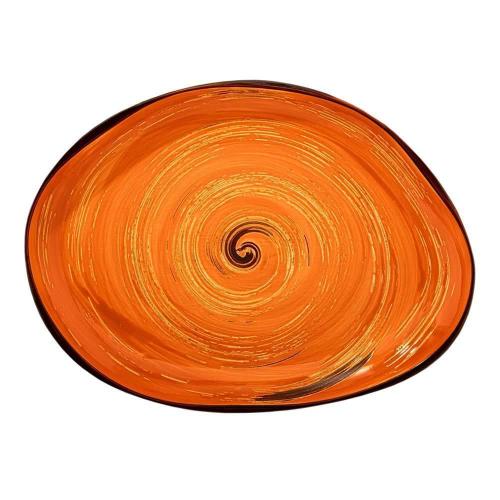 Блюдо 33x24,5 см Wilmax Spiral оранжевое