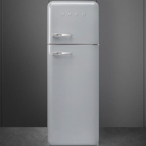 Холодильник двухкамерный 169х60 см Smeg 50's Style FAB30RSV5 серебристый