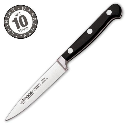 Нож овощной 10 см Arcos Clasica черный