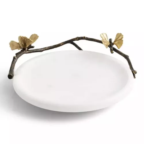 Сервировочное блюдо 21,5х19,6 см Michael Aram Butterfly Ginkgo белое