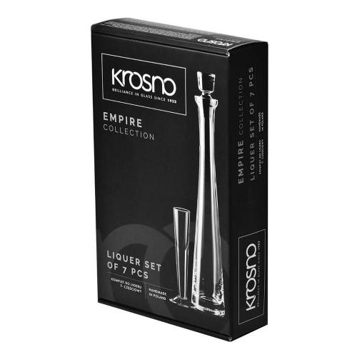 Набор посуды для бара Krosno Empire прозрачный 7 пр