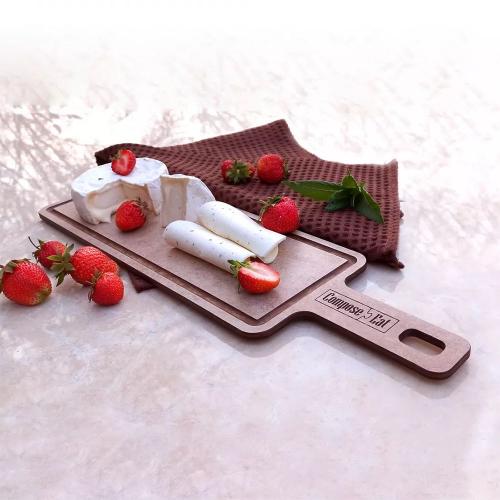 Сервировочная доска 42х12 см Compose Eat ProFashion бежевая