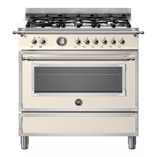 Варочный центр 89,5х60 см Bertazzoni Heritage HER96L1EAVT бежевый