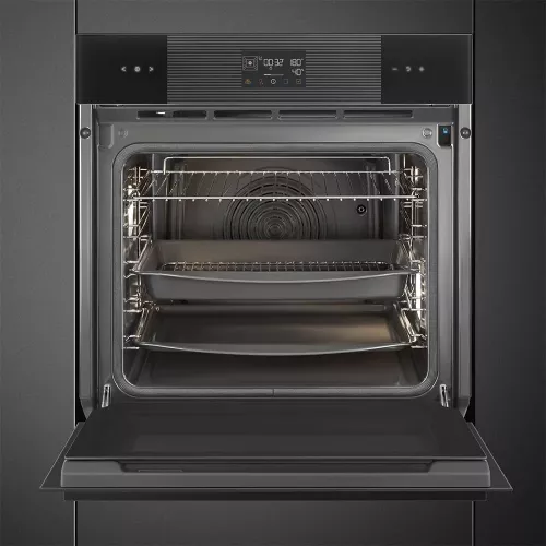 Электрический духовой шкаф 59,7 см Smeg Linea SOP6102S2PB3 черный