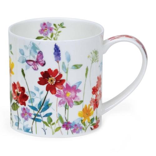 Кружка 350 мл Dunoon Orkney Floral Shimmer красная