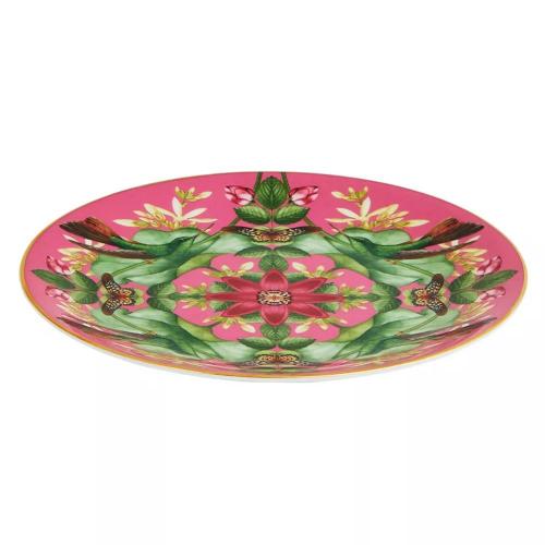 Тарелка закусочная 20 см Wedgwood Wonderlust розовая