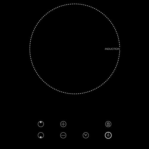 Индукционная варочная панель 29х52 см LEX Urban EVI 320 BL черная