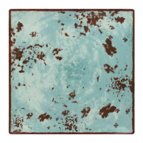 Тарелка RAK Porcelain Peppery квадратная 30*30 см, h 2 см, голубой цвет