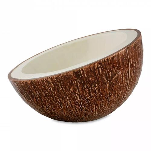 Салатник 30,2х30х18,9 см 1,35 л Bordallo Pinheiro Tropical Fruits коричневый