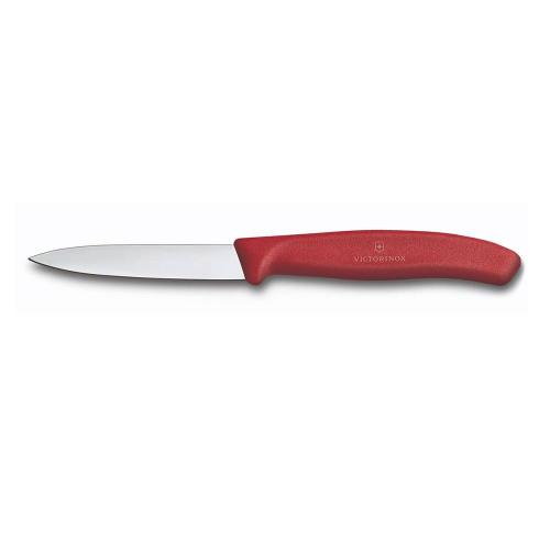 Кухонный нож овощной Victorinox 8 см Swiss Classic красный