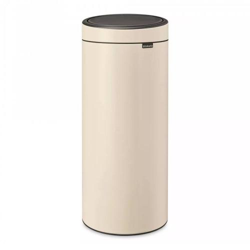 Ведро для мусора 30 л Brabantia Touch Bin бежевое