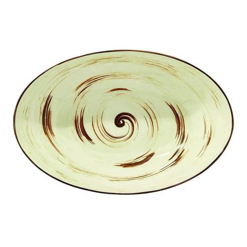 Салатник 30x19,5x7 см Wilmax Spiral фисташковый