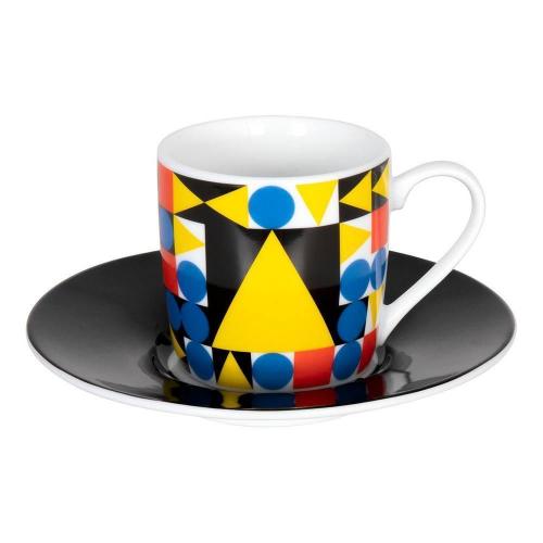 Кофейная пара эспрессо Dreieck 85 мл Koenitz Art & Music 100 Jahre Bauhaus