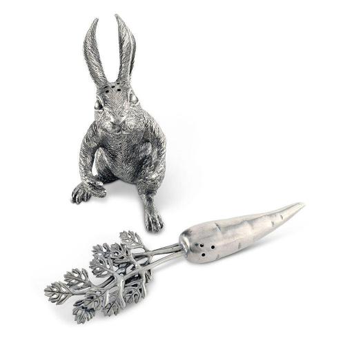 Солонка и перечница Rabbit Carrot 7,6х6,4 см Vagabond House Garden Friends