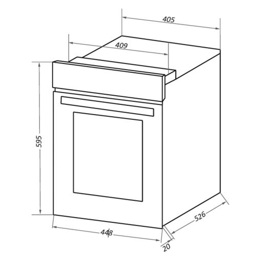 Электрический духовой шкаф 60 см Maunfeld EOEC516B2 черный