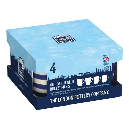 Набор кружек 280 мл Kitchen Craft London Pottery Out Of The Blue 4 пр