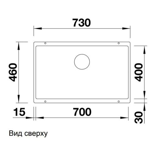 Кухонная мойка 73 см Blanco Subline 700-U серый беж - 4 фото