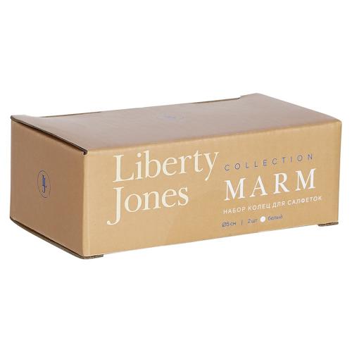 Набор колец для салфеток Liberty Jones Marm белый 2 пр