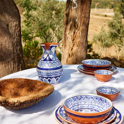 Кувшин 1,65 л Casafina by Costa Nova Alentejo Terracota blue-white